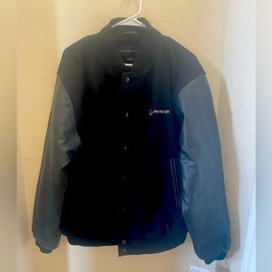 NWT Letterman jacket - wool-blend and leather sleeves - make it your own!